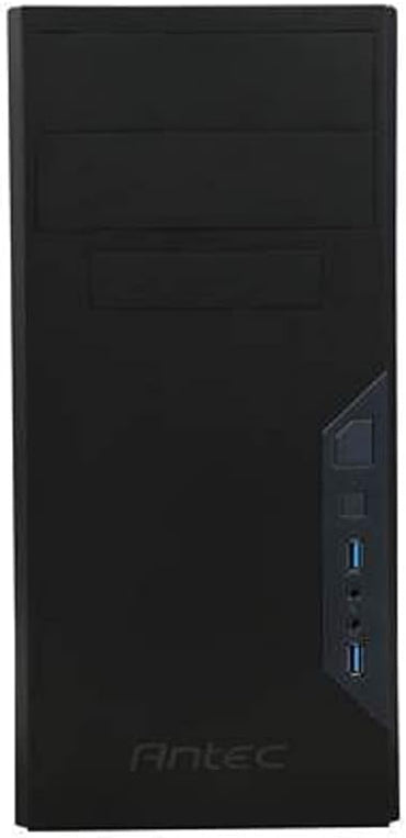 Antec VSK3000E-U3_US SGCC Mini-Tower-Gehäuse aus Stahl, schwarz, Micro-ATX