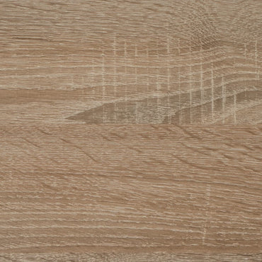 Table basse FMD avec étagère marron chêne