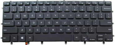 Laptop-Ersatztastatur mit US-Layout und Hintergrundbeleuchtung für Dell XPS 15 9550 N7547 N7548 9560 und Inspiron 15 7000 15-7558 15-7568 0WDHC2 NSK-LV0BW Schwarz