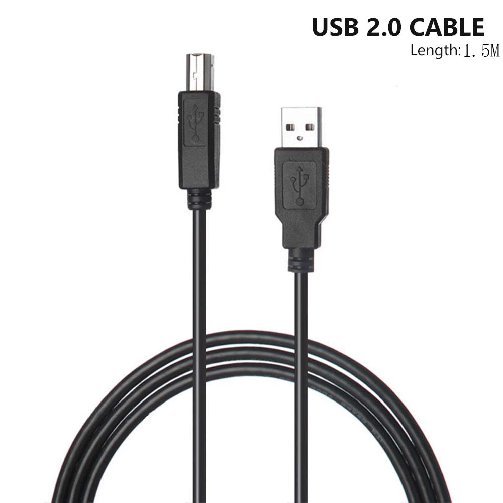Printer to Computer USB Scanner Cable High Speed A Male to B Male Cord Compatible with HP, Canon, Dell, Epson, Lexmark, Xerox, Samsung and More (10FT)