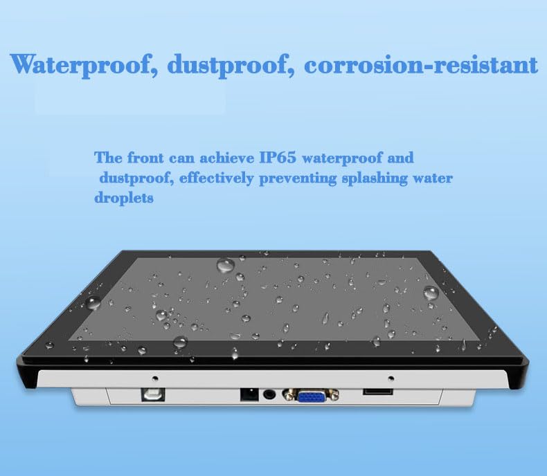 RIUIIN 10,4-Zoll-Open-Frame-Touchscreen-Monitor, 1024 x 768 Pixel Auflösung, 4:3-Seitenverhältnis, wasserdicht, VESA- und Panelmontage, für Kiosksysteme, Automatisierung, POS-Systeme, Verkaufsautomaten, HMI und Digital Signage, 24/7-Betrieb