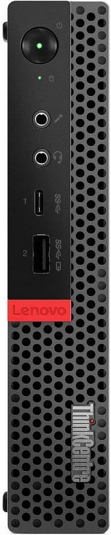 Lenovo ThinkCentre M920q Tiny Desktop, Intel 6-Core i5-8500T, 16 GB RAM, 256 GB NVMe SSD, HDMI, DisplayPort, WLAN, Bluetooth, kabellose Tastatur und Maus, Windows 11, schwarz (Generalüberholt)