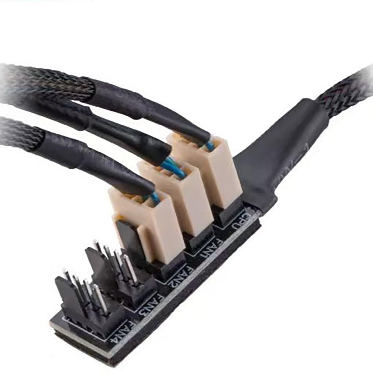 PWM-Lüfter-Hub, 4-Pin PWM PC-Lüfter-Hub-Stromversorgungskabel 1 zu 5-Wege-Splitter für 12V Desktop-Computer-Lüfter.