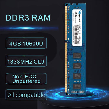 PC3-10600U 8GB Kit (2x4GB) DDR3 10600 1333MHz PC3-10600 4GB 2Rx8 240-Pin DIMM CL9 1,5V Desktop-RAM-Speichermodul