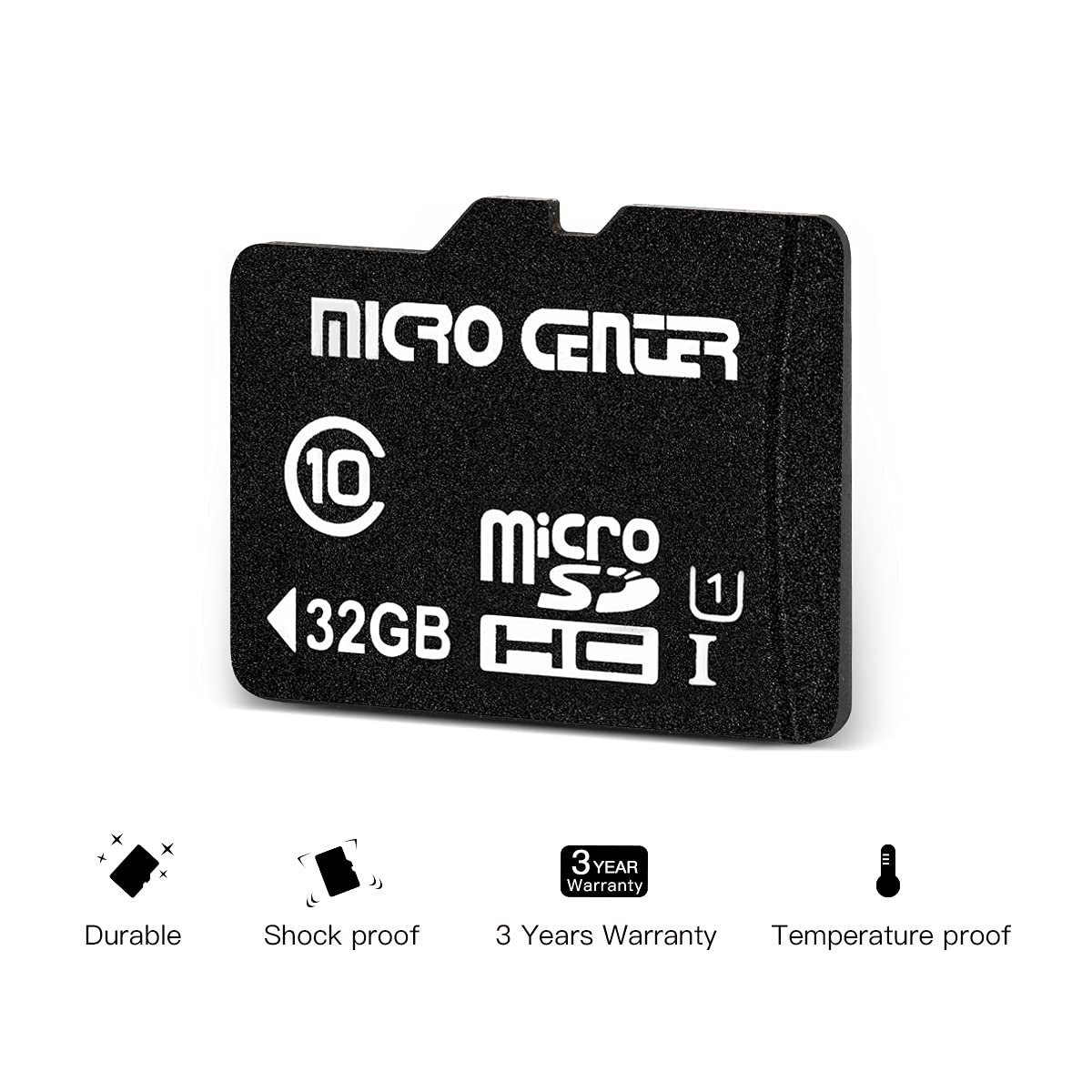 Micro Center 32 GB Class 10 MicroSDHC Flash-Speicherkarte mit Adapter für mobile Geräte wie Handys, Tablets, Drohnen und Full HD-Videoaufnahmen – 80 MB/s UHS-I, C10, U1 (5er-Pack)