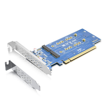 PCIe 3.0 zu NVMe (4) M.2 Adapter für M.2 (M Key) SSD, PCIe x16, erfordert BIOS-Unterstützung für Bifurkation