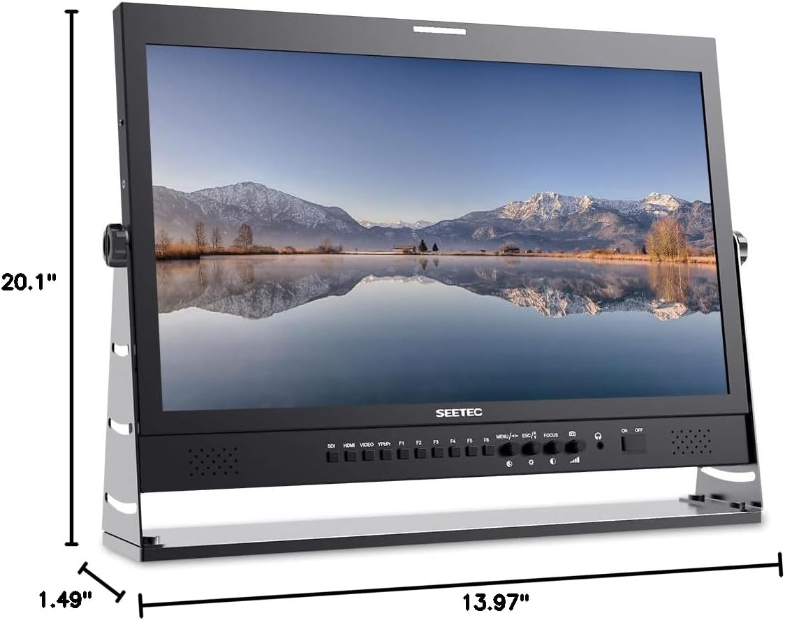 SEETEC P215-9HSD-192 21,5 Zoll LCD-Monitor für Broadcast-Produktionen, 3G SDI, 4K HDMI Ein- und Ausgang, IPS Full HD 1920x1080