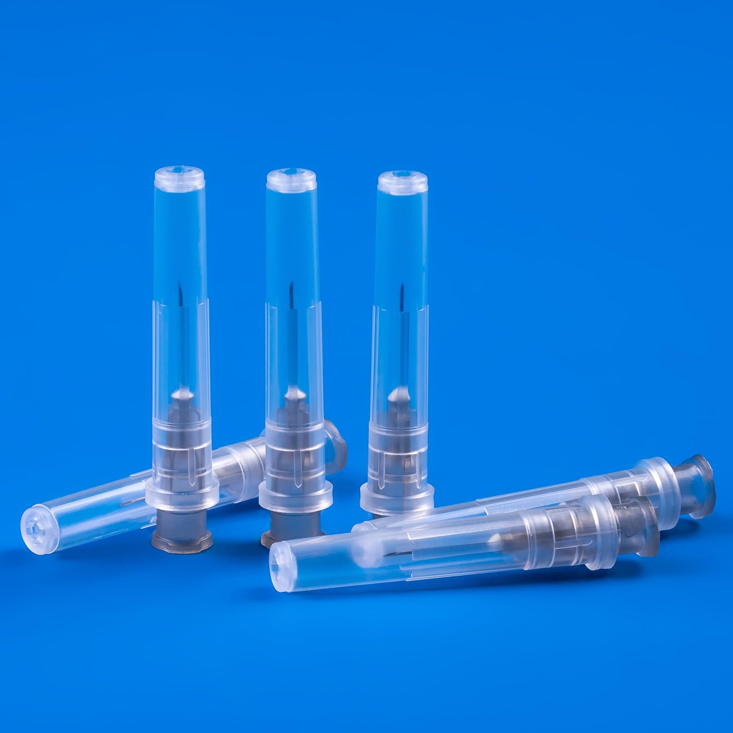 Meterbox 100 Pack 27 Ga 1/2 inch Disposable Needles with Caps for Scientific and Industrial Dispensing Individually Wrapped