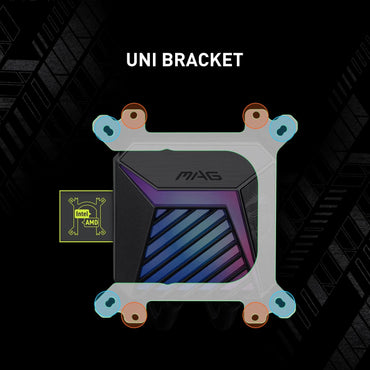 MSI MAG CORELIQUID A15 240 – AIO ARGB CPU-Flüssigkeitskühler – 240-mm-Radiator – LGA 1851-kompatibel – Zwei 120-mm-ARGB-PWM-Lüfter, Schwarz