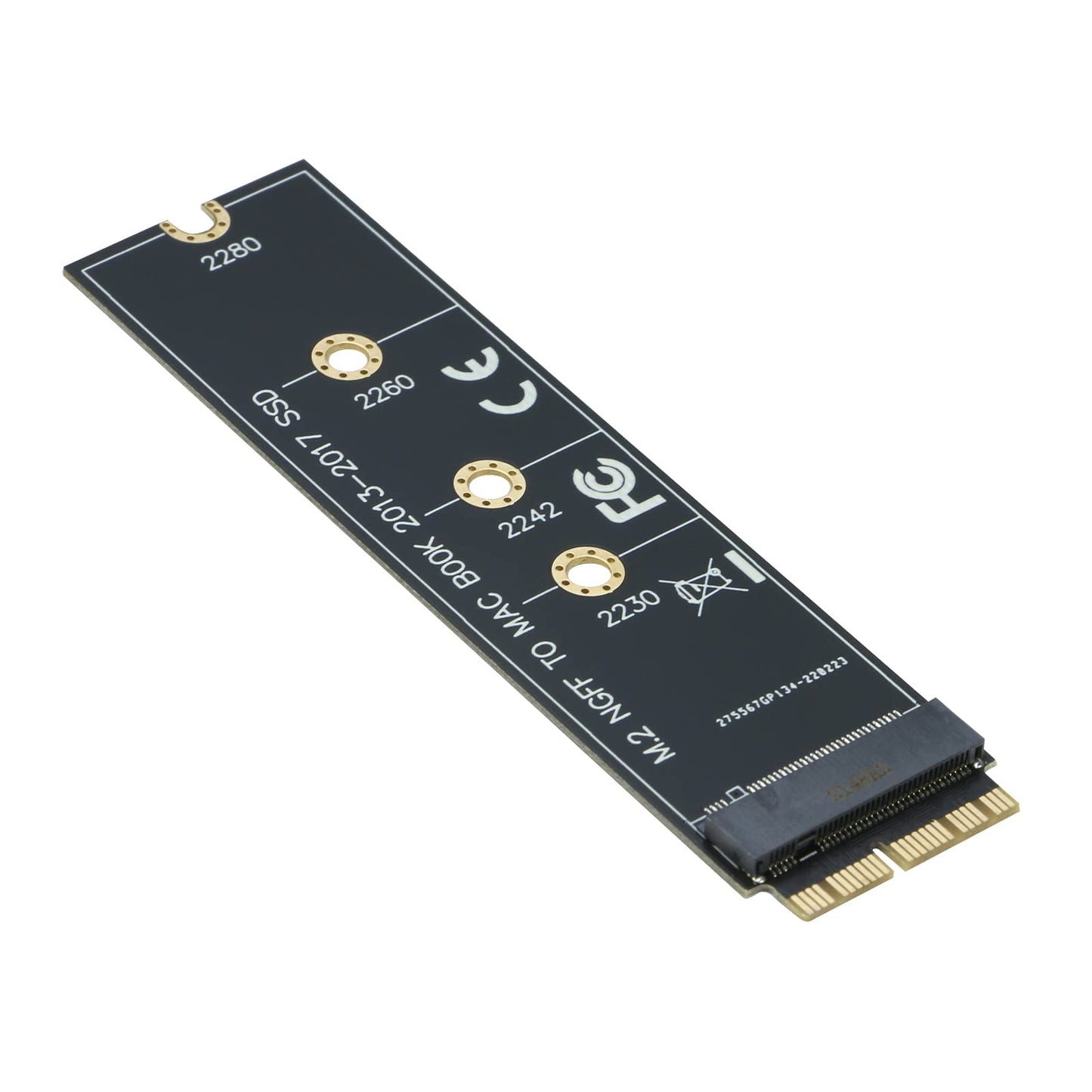 RIITOP M.2 NVMe SSD to 12+16Pin Upgrade Adapter for MacBook Air (2013-2017 Year) A1465 A1466 and Mac Pro (Late 2013-2015 Year)