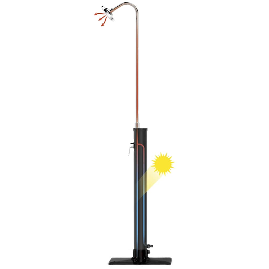 Bestway Gartendusche Solar Flow Schwarz 8 L
