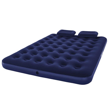 Bestway Luftbett mit Kissen & Luftpumpe Beflockt 203×152×22 cm 67374