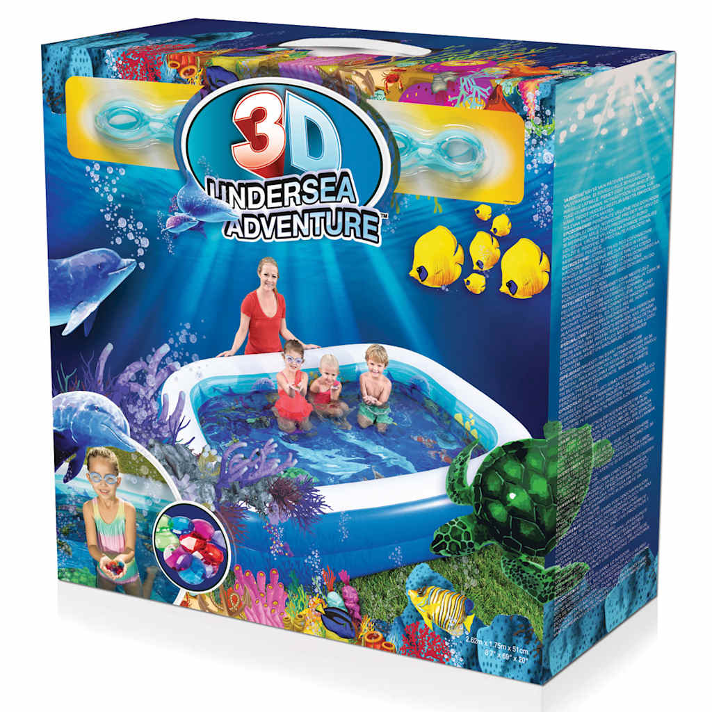 Bestway Piscine gonflable Monde sous-marin 54177