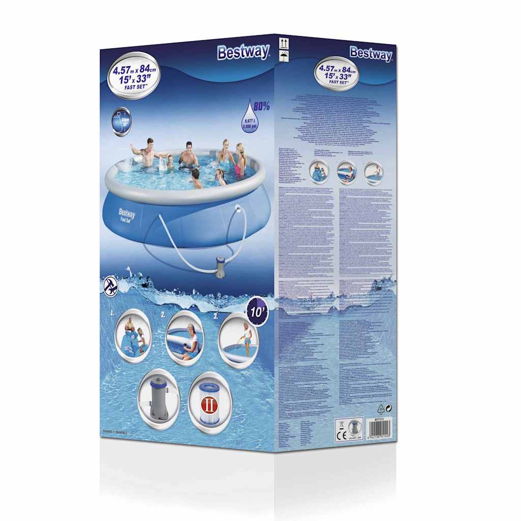 Swimmingpool-Set Fast Set 457x84 cm 57321