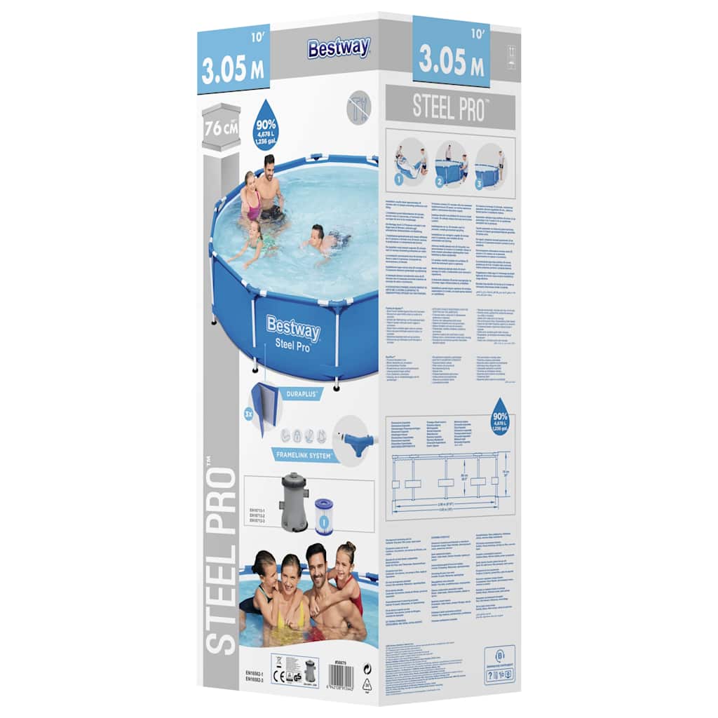 Piscine Bestway Steel Pro 305x76 cm