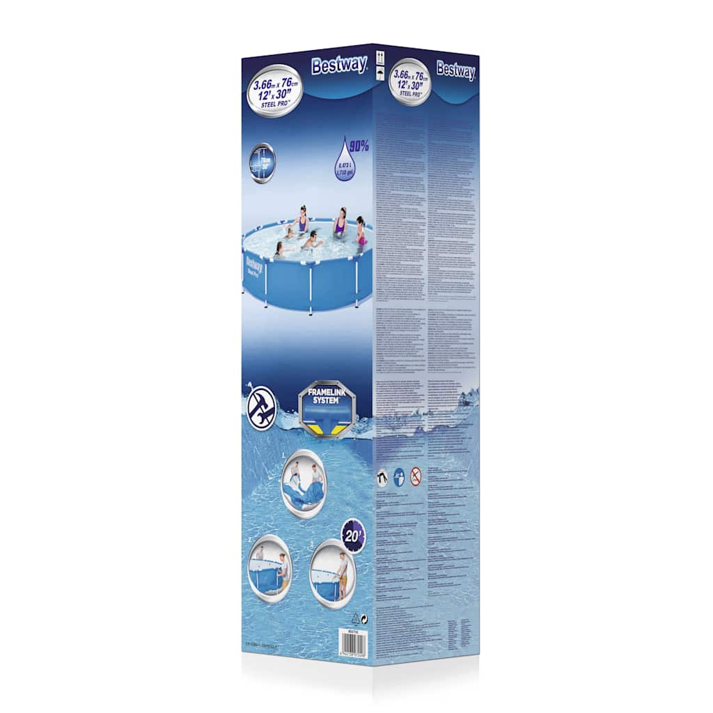 Piscine Bestway Steel Pro Frame 366 x 76 cm