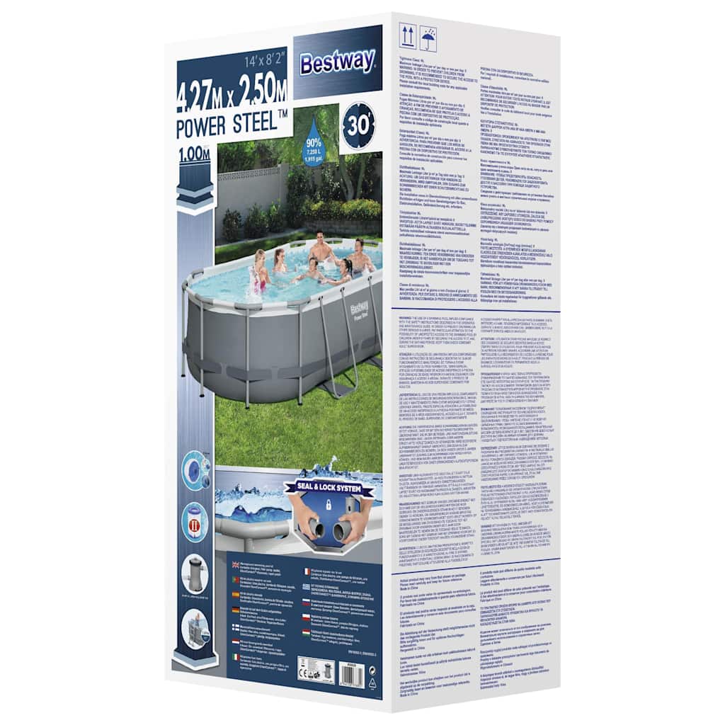 Piscine hors-sol ovale Bestway Power Steel 427x250x100 cm