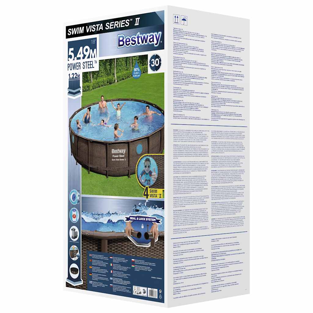 Power Steel Swimmingpool-Set 549x122 cm