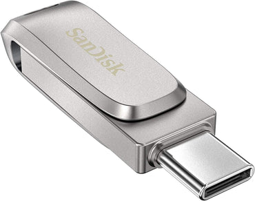 SanDisk 1 TB USB-Stick (2er-Pack) Ultra Dual Drive Luxe USB Typ-C für Smartphones, Tablets und Computer – High-Speed USB 3.1 (SDDDC4-1T00-G46) inklusive (1) Everything But Stromboli Lanyard