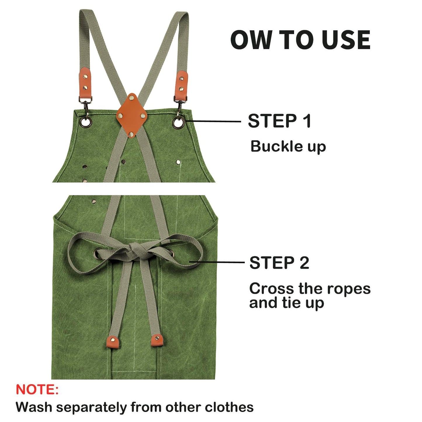 ZOMAO Chef Apron, Cotton Canvas Cross Back Apron with Pockets for Women and Men,Adjustable Strap and Large Pockets Apron,Kitchen Cooking Baking Bib Apron