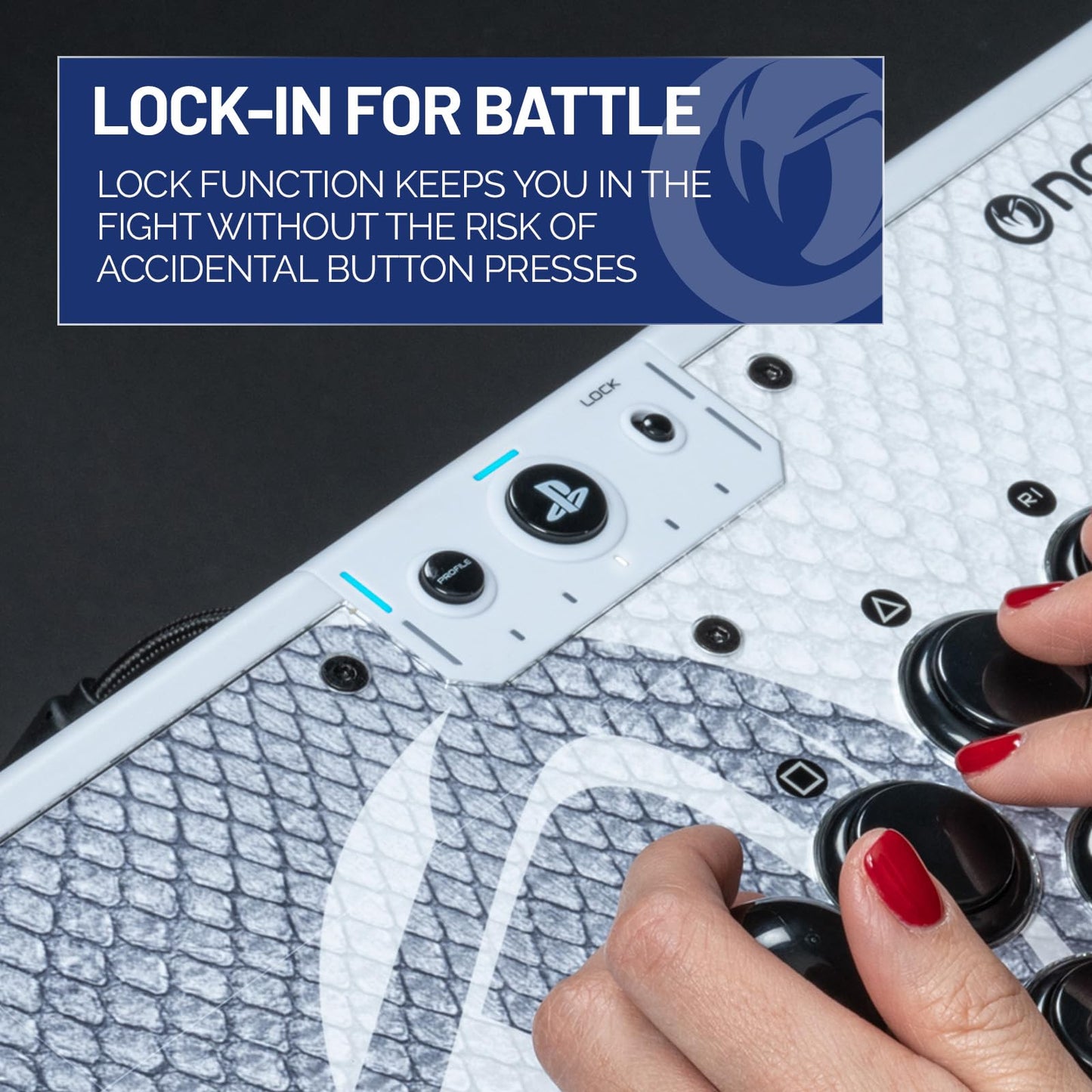 NACON Daija Arcade Fight Stick – Offiziell lizenziert für PlayStation PS5, PS4 und Windows 10 | 11 PC