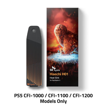 SK hynix Haechi H01 NVMe M.2 SSD-Kühlkörper für PS5 CFI-1000 / CFI-1100 / CFI-1200 Modelle | Perfekte Passform für SK hynix Platinum P41 SSD