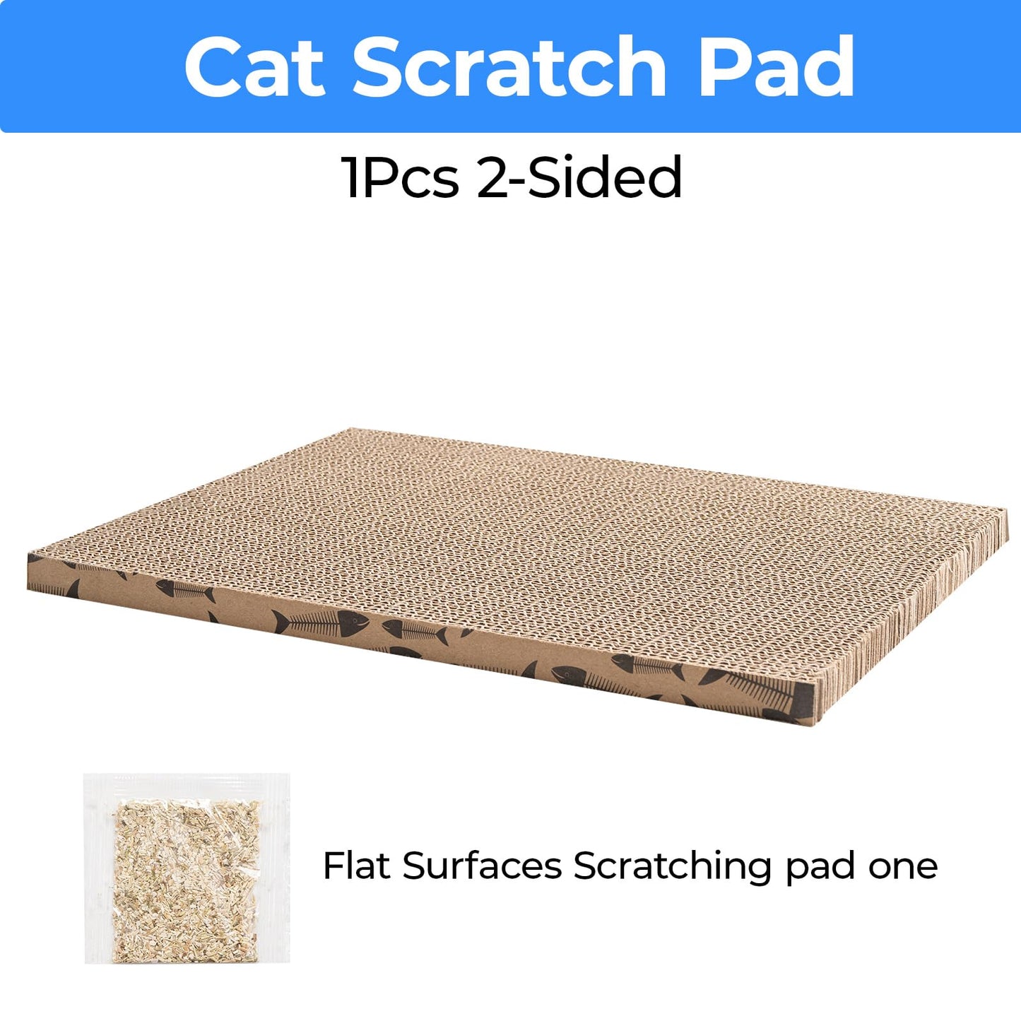 Roadtofree Cat Scratcher Cardboard Cat Scratching Board Cat Scratchers for Indoor Cats Cat Scratching pad (1pcs)