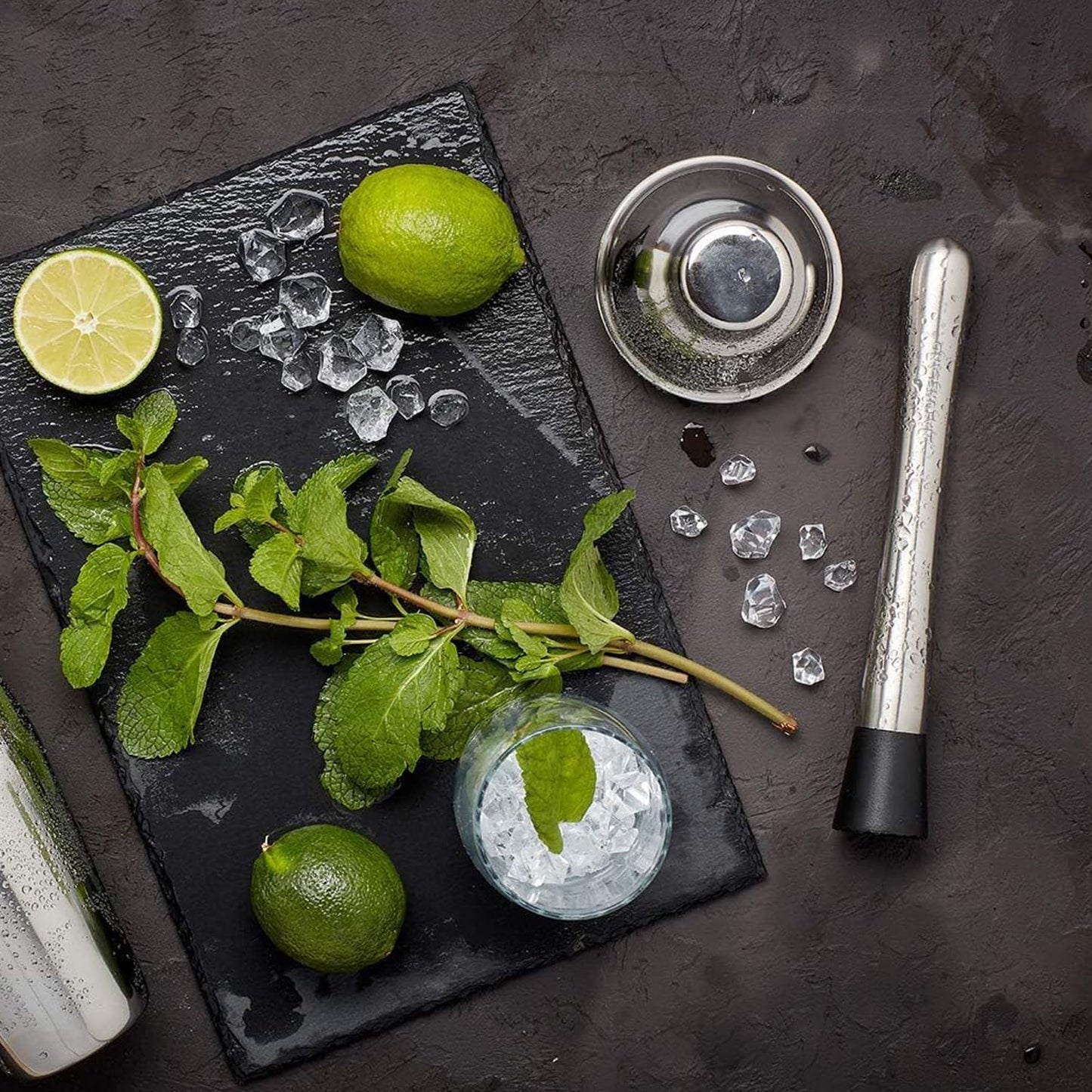 Ortarco 8 Zoll Edelstahl-Stößel für Cocktails