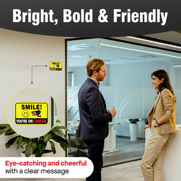 Klebende Ausdrücke | 6 Stück „Sie werden gefilmt“-Aufkleber, zwei Größen (2 große, 4 mittlere) – Stark haftend, wasserfest! Diebstahlsichere Autoaufkleber. Ideal für mehr Sicherheit.