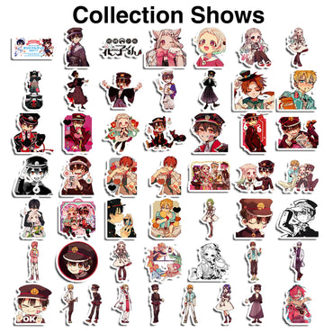 Pounchi Cute Anime Stickers (100 Pcs) Cartoon PVC Sticker, Gifts for Laptop Water Bottle Skateboard Party Supplies Decorations Teens Kids