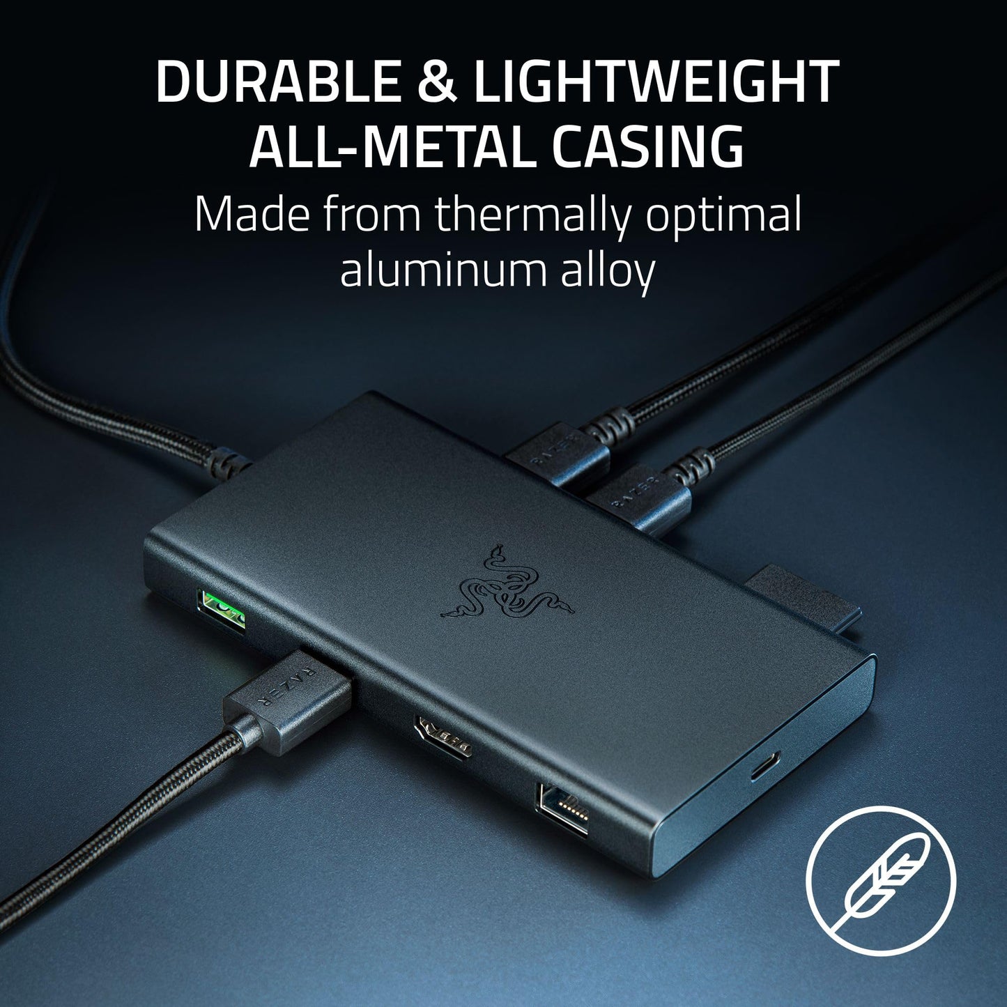 Razer USB-C Dock 11-Port Reise-Ladestation für Windows Mac Laptop, iPad, Surface, Chromebook und Galaxy Tab: USB-C, HDMI, Ethernet, microSD – 4K-Display mit 60 Hz – 85-W-Schnellladefunktion für Tablets und Mobilgeräte