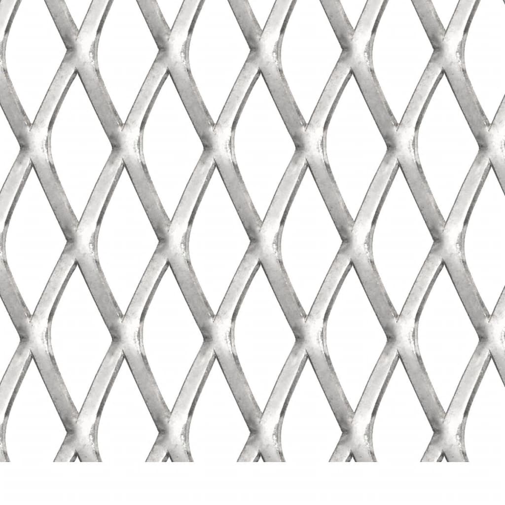 vidaXL Grille de treillis métallique déployé en acier inoxydable 50 x 50 cm 20 x 10 x 2 mm