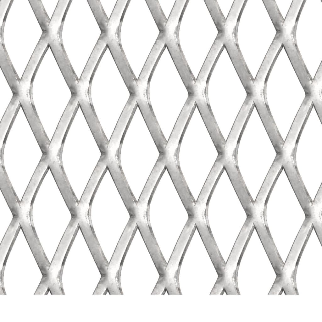 vidaXL Tapis de grille en métal déployé en acier inoxydable 100x85 cm 20x10x2 mm