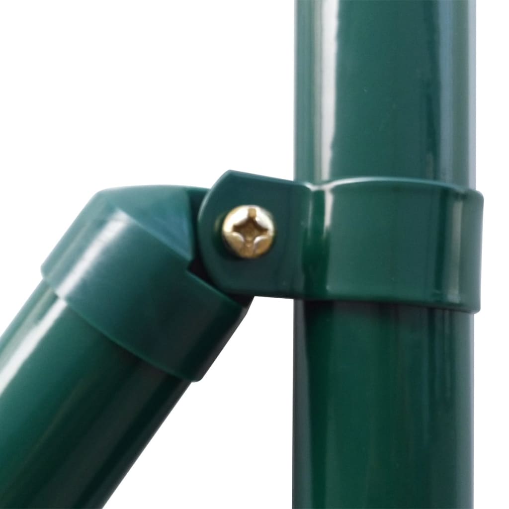 vidaXL Grillage européen en acier 10 x 1,7 m vert