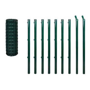 vidaXL Clôture à mailles soudées en acier 10 x 1,2 m vert