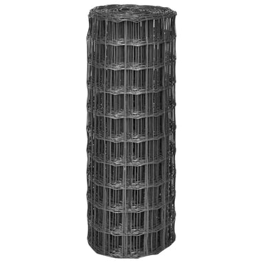 vidaXL Grillage Euro en Acier 10 x 1 m Gris