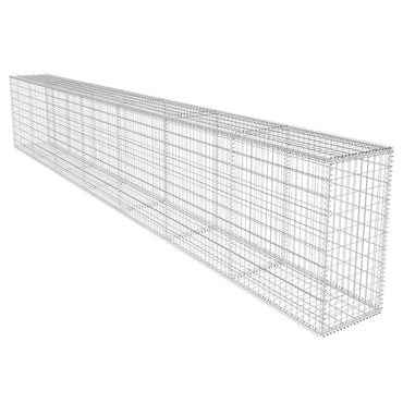 vidaXL Mur de gabions avec couvercle Acier galvanisé 600x50x100 cm