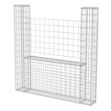 vidaXL Panier de gabions en forme de U Acier 160×20×150 cm