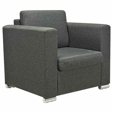 vidaXL Sessel Dunkelgrau Stoff