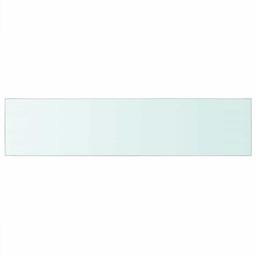 vidaXL Étagère en verre transparent 110x25 cm