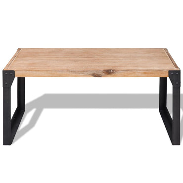 vidaXL Table basse en bois d'acacia massif 100x60x45 cm