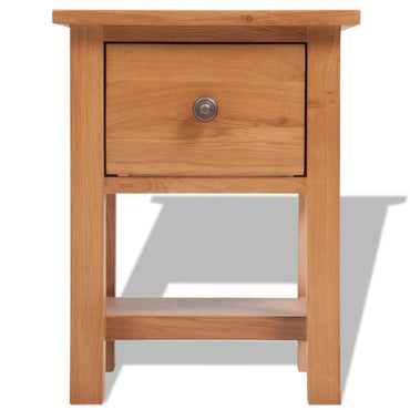 vidaXL Table de chevet 36x30x47 cm en chêne massif