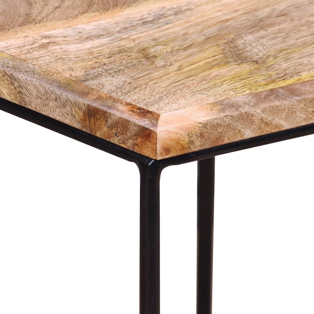 vidaXL Table basse en bois de manguier massif 56x48x40 cm