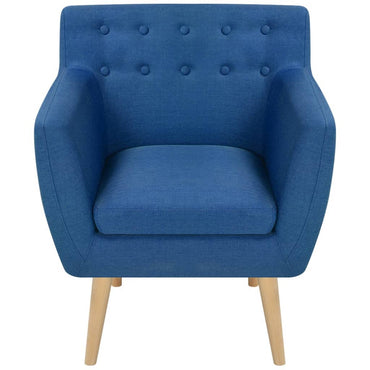 vidaXL Sessel Blau Stoff