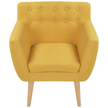 vidaXL Sessel Gelb Stoff