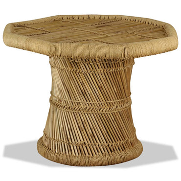 vidaXL Table basse Bambou Octogonale 60x60x45 cm