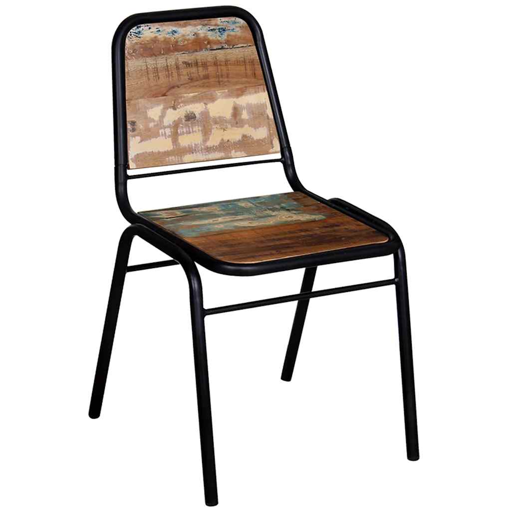 vidaXL Chaises de salle à manger 6 pcs Bois de récupération massif
