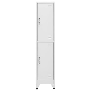 vidaXL Schließfachschrank mit 2 Fächern 38x45x180 cm