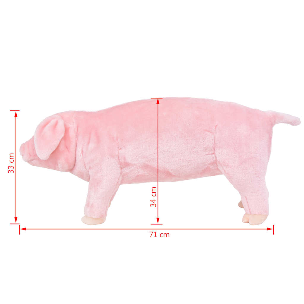 Plüschtier Schwein Stehend Plüsch Rosa XXL