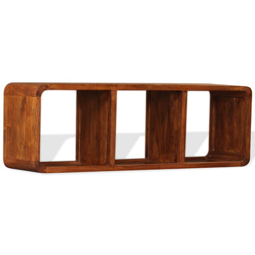 Meuble TV vidaXL en bois massif avec finition couleur miel 120x30x40 cm